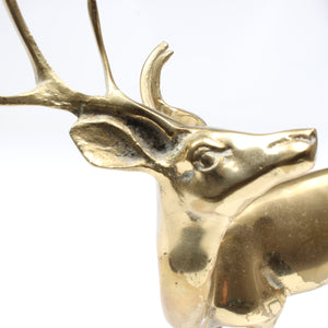 Old Brass Stag Ornament