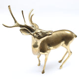 Old Brass Stag Ornament