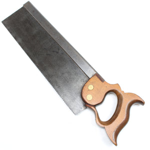 Old Francis Wood Tenon Saw C.1918 - 12tpi - 14" (Beech) - OldTools.co.uk