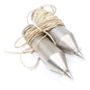 2x Metal Plumb Bobs