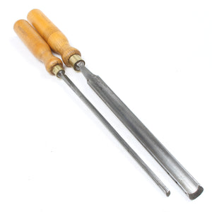 2x Stormont Paring Gouges - 1/4", 1/2" (Ash, Beech)