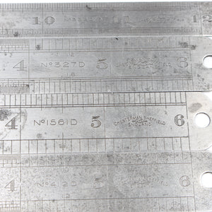 5x Chesterman Rules 6" & 12" (Sheffield)