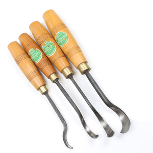 SOLD - 4x Addis Deep Spoon Wood Carving Gouges (Beech)