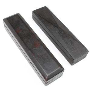 2x Boxed Sharpening Stones - Medium-Fine (Mahogany)