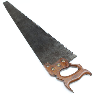 Old Antique Hand Saw - Rip - 28” - 3 1/2tpi (Beech)