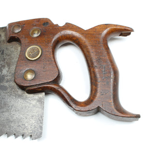 Old Antique Hand Saw - Rip - 28” - 3 1/2tpi (Beech)