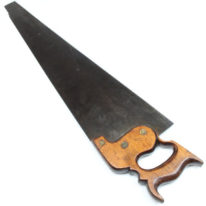 Old Drabble & Sanderson (London) Hand Saw - 28” - 8tpi (Beech)