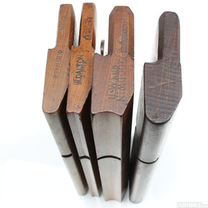 4x Wooden Hollow and Round Planes (Beech)