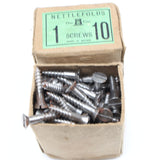 12x Boxes Nettlefolds Screws - 6, 7, 8, 10, 12 & 14