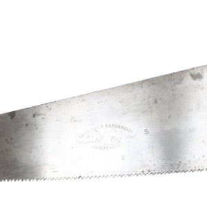 Old Drabble & Sanderson (Sheffield) Hand Saw - 26” - 6tpi (Beech) - OldTools.co.uk