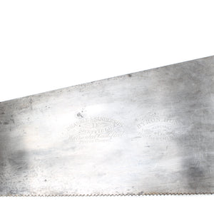 Old Drabble & Sanderson (Sheffield) Hand Saw - 22” - 8tpi (Beech) - OldTools.co.uk