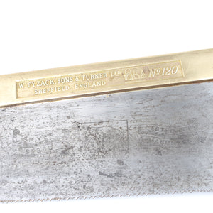 Tyzack Brass Back Tenon Saw No. 120 - 10tpi - 12" (Beech)