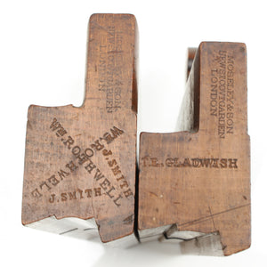 2x Old Moseley (Covent Garden) Wooden Planes - Ovolo - 5/8" (Beech)