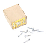 25 x Nettlefolds Barrel Chrome Brass Screws – 3/4” x 6