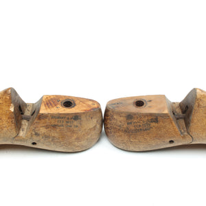 Old Stewart & Potter Clog Makers Wooden Shoe Lasts - 8 1/2C (Pair)