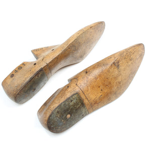 Old Stewart & Potter Clog Makers Wooden Shoe Lasts - 8 1/2C (Pair)