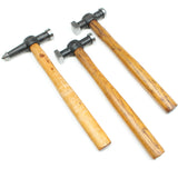 3x Old Metal-Workers Hammers (Ash)