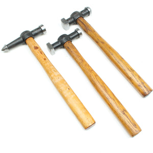 3x Old Metal-Workers Hammers (Ash)