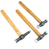 3x Old Metal-Workers Hammers (Ash)