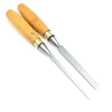 2x Old Marples Sash Mortice Chisels – 1/4", 1/2" (Boxwood)