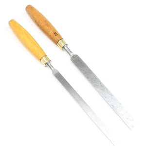 2x Old Marples Paring Chisel – 1/2", 3/4" (Boxwood)