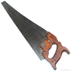 Old Eagle Decorative Carved Handle Hand Saw - 26” - 8tpi (Beech) - OldTools.co.uk