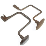 2x Old Drill Braces (As Found) - OldTools.co.uk