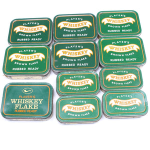 11x Old Player's Whisky Tobacco Tins - OldTools.co.uk