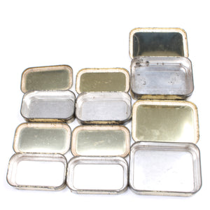 11x Old Player's Whisky Tobacco Tins - OldTools.co.uk