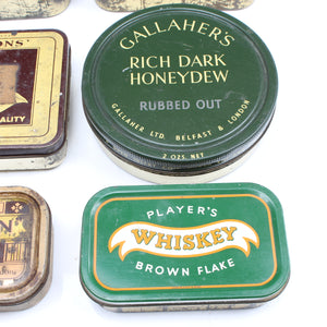 6x Old Tobacco Tins - OldTools.co.uk
