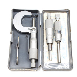 Mitutoyo Micrometer + 2x Mitutoyo Micrometer Heads (Japan) - OldTools.co.uk