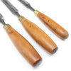 3x Old Outcannel Firmer Gouges - 15mm, 18mm, 21mm (Boxwood)