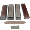 4x Sharpening Stones (Mahogany)