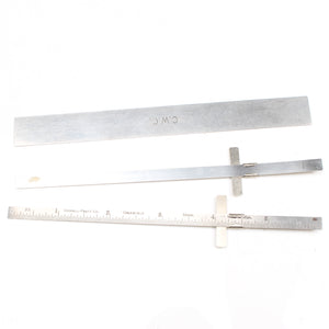 3x USA Steel Rules / Depth Rules - 6" - OldTools.co.uk