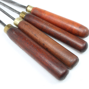 4x Addis Wood Carving Tools (Mahogany)