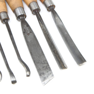 SOLD - 11x Addis Woodcarving Tools Set (Beech)