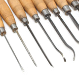 SOLD - 11x Addis Woodcarving Tools Set (Beech)