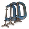 6x Old Record G-Clamps - 4", 5", 6" - OldTools.co.uk