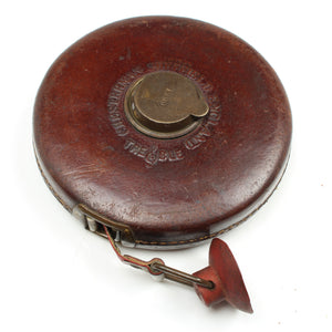 Chesterman 'Treble' Leather Tape Measure No. 1535 - 66ft