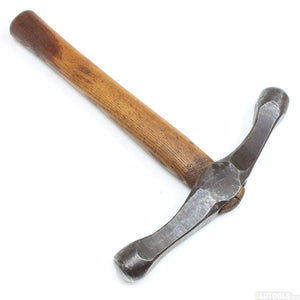 Old Unusual Large Metal-Workers Hammer (Ash)