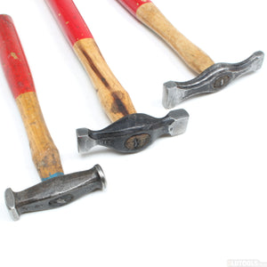 3x Old Whitehouse Metal-Worker Hammers (Hickory)