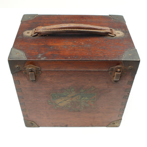 Old Wooden Musical Instrument Box / Tool Box