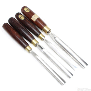 4x Ashley Iles Carving Tools - ENGLAND, WALES, SCOTLAND ONLY - OldTools.co.uk