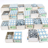 11x Boxes Of Nettlefold Bright Zinc Slotted Screws (CSK) - Sizes 4, 6, 7, 8