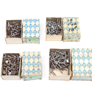 Many Boxes Of Nettlefold Steel Slotted Screws (CSK) - Sizes 4, 6, 7, 8