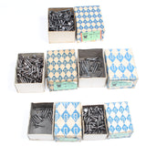 Many Boxes Of Nettlefold Steel Slotted Screws (CSK) - Sizes 4, 6, 7, 8