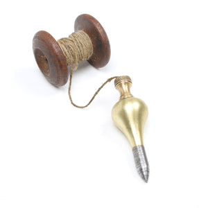 Brass Plumb Bob and Spool