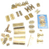 Collection Of Old Brass Hinges & Ironmongery - OldTools.co.uk