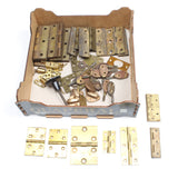 Collection Of Old Brass Hinges & Ironmongery - OldTools.co.uk