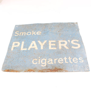 Smoke Player's Cigarettes Sign - 18" x 16"